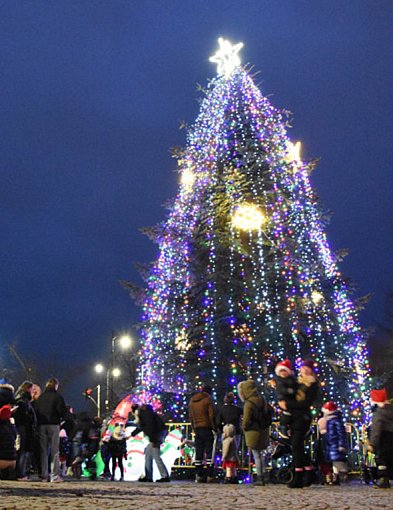 Uroczyste rozświetlenie choinki w Sierakowicach i atrakcje dla najmłodszych-74679