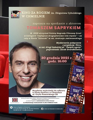 Chmielno. Spotkanie z aktorem Tomaszem Saprykiem-75544