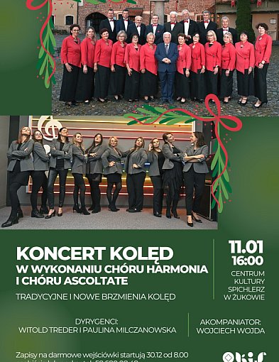 Żukowo. Koncert kolęd w wykonaniu dwóch lokalnych chórów-75769