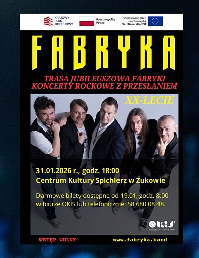 Żukowo. Koncert z okazji 20-lecia zespołu rockowego Fabryka
