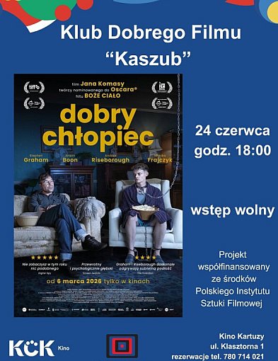 Darmowy seans filmu "Dobry chłopiec" w reż. Jana Komasy w Kinie Kartuzy