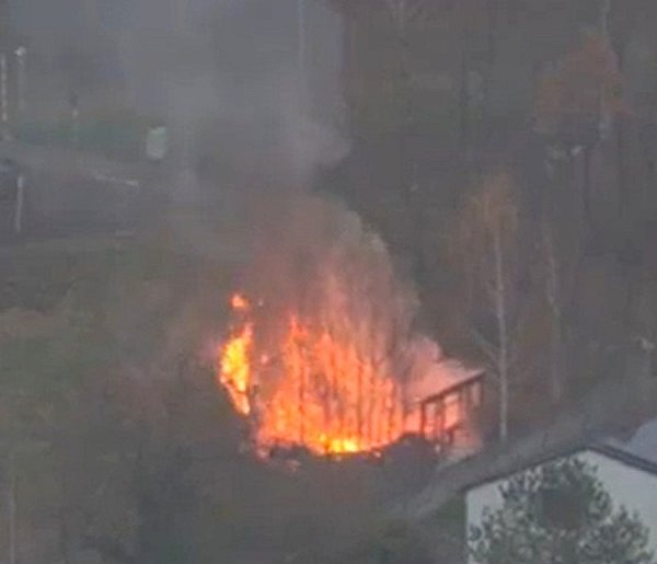 Kartuzy. Pożar pustostanu. Budynek spłonął niemal doszczętnie-73424