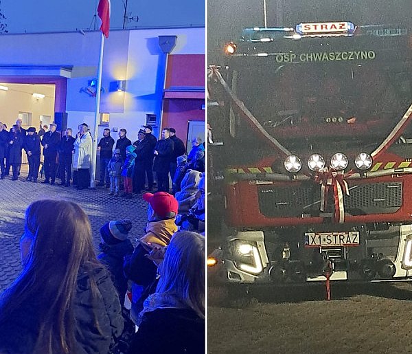 Strażacy z OSP Chwaszczyno hucznie powitali nowy wóz-73790