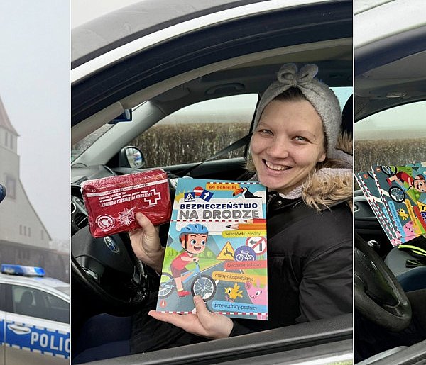 Bez mandatu, za to z prezentem - mikołajkowa akcja kartuskiej policji-74838