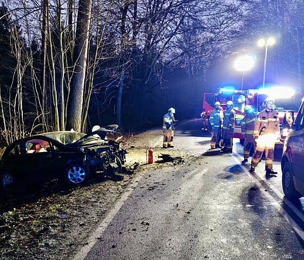 Egiertowo. Mężczyzna poważnie ranny w wypadku-75480