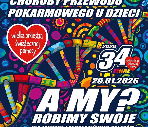 34. Finał WOŚP. Zbiórka na diagnostykę i leczenie chorób przewodu pokarmowego