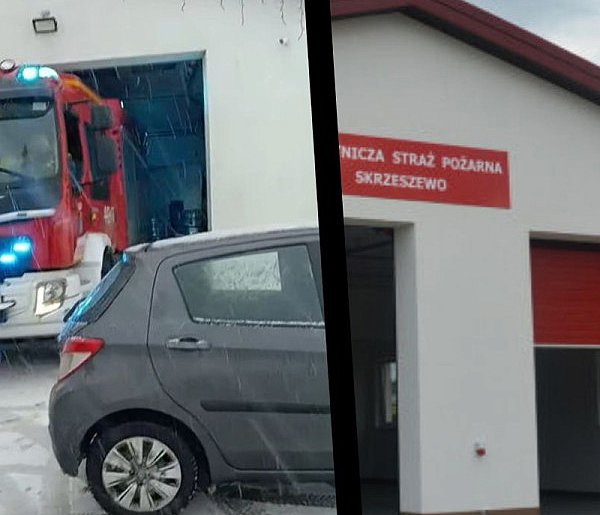 Skrzeszewo. Strażacy nie mogli wyjechać do akcji! Będzie kara dla kierowców