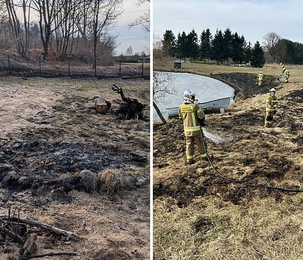 Strażacy walczą z pożarami traw. Wbrew pozorom to niebezpieczne zdarzenia