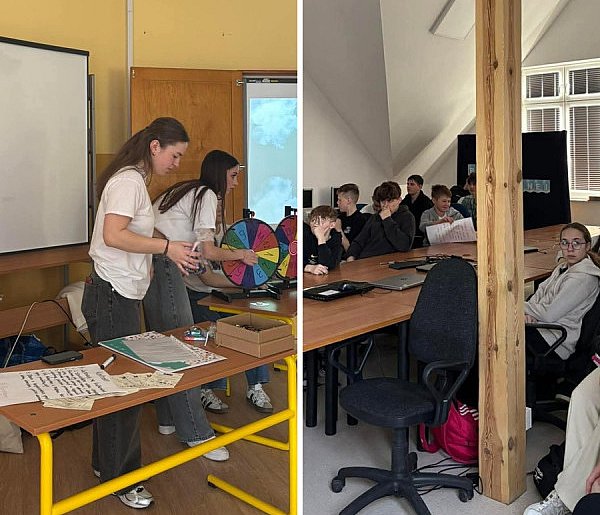 Uczennice ze "Wzgórza" rozmawiają z młodszymi kolegami o samoakceptacji