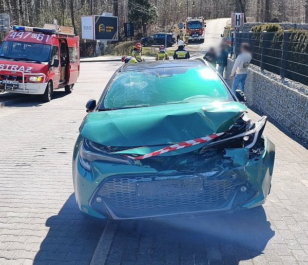 Kartuzy. Zderzenie aut na ul. Wzgórze Wolności