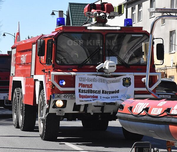 Kòrowód Ògniarzów. Strażacka kawalkada przemknęła przez Kaszuby