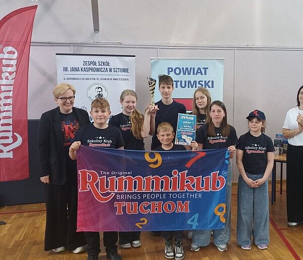 Szkoła w Tuchomiu najlepsza na Pomorzu w Rummikub