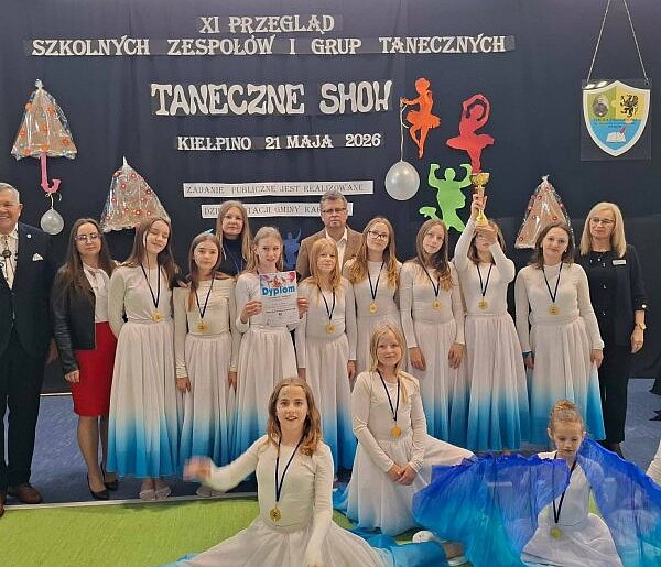 Taneczne Show w Kiełpinie. Kilkadziesiąt młodych tancerzy na parkiecie