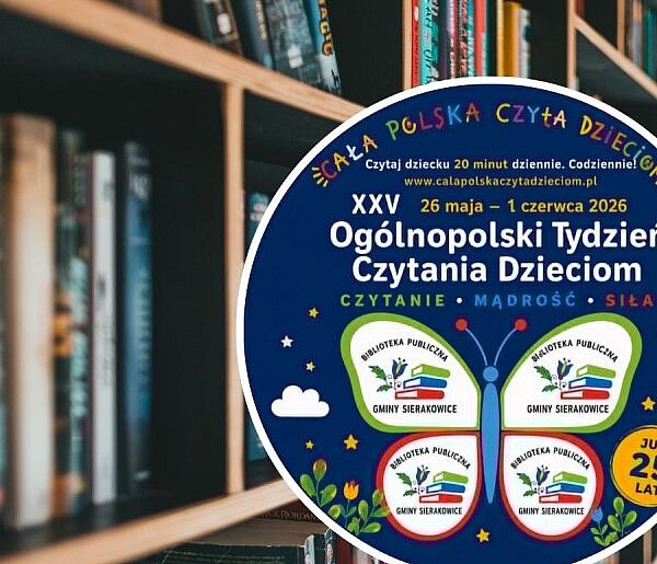 Biblioteka w Sierakowicach zaprasza na Tydzień Czytania Dzieciom