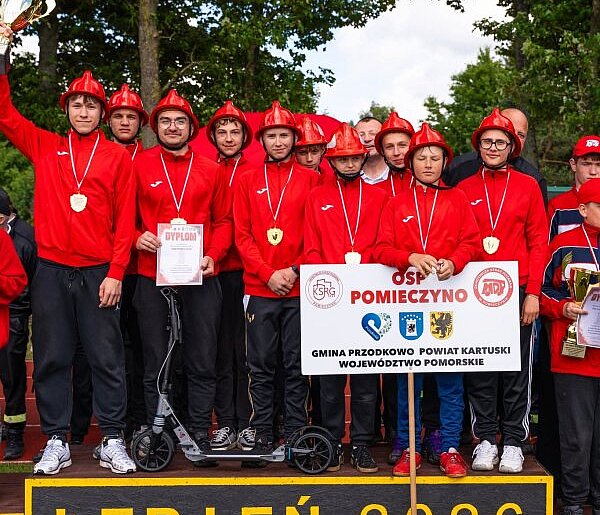 Pomieczyno najlepsze w województwie! Strażacka młodzież pokazała hart ducha