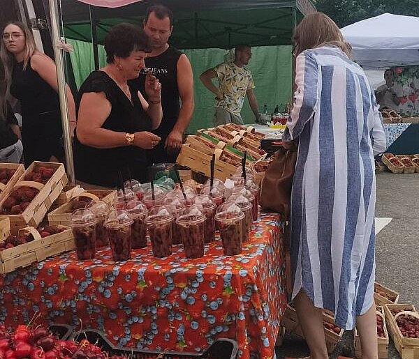 Żar leje się z nieba, a na Złotej Górze trwa Truskawkobranie