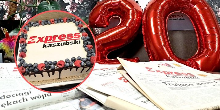 Express Kaszubski od 20 lat w sercu regionu. Zapraszamy na tort!