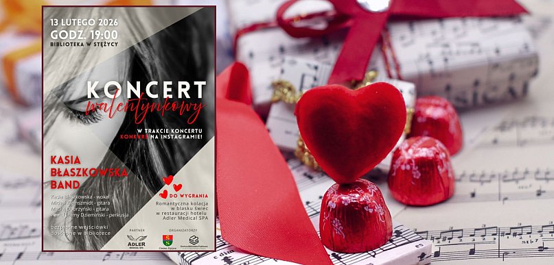 Stężyca. Walentynkowy koncert z nagrodami! Czekają bezpłatne wejściówki