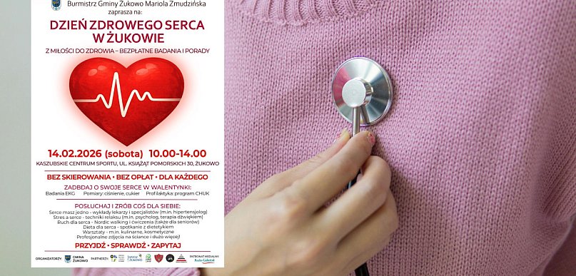 Żukowo. W Walentynki zadbaj o swoje serce. Bezpłatne badania i konsultacje