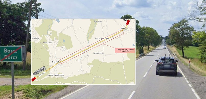 Bezpieczniej dla pieszych i rowerzystów wzdłuż DK20 na trasie Hopowo-Borcz