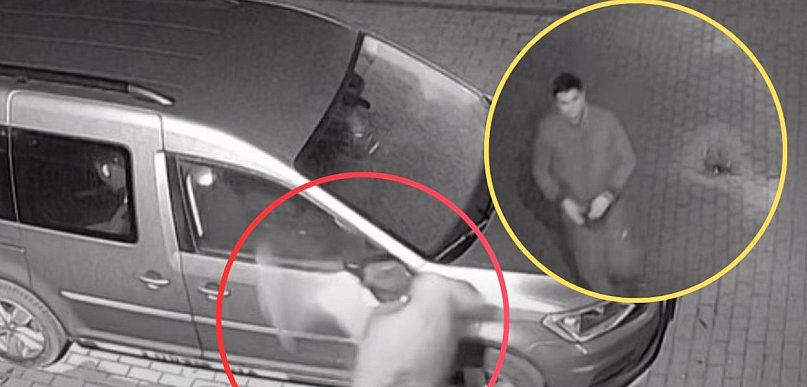 Kartuzy. Podszedł i uszkodził auto! Policja szuka tego mężczyzny