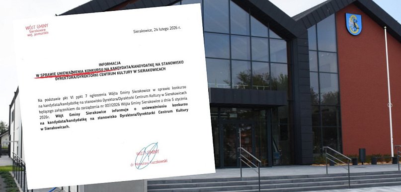 Sierakowice. Niejasny finał konkursu na dyrektora Centrum Kultury