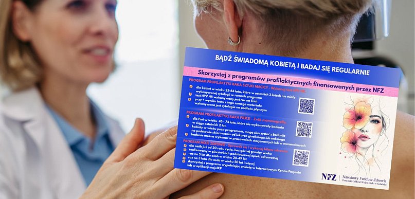 Pomorski NFZ apeluje: bądź świadomą kobietą i badaj się regularnie