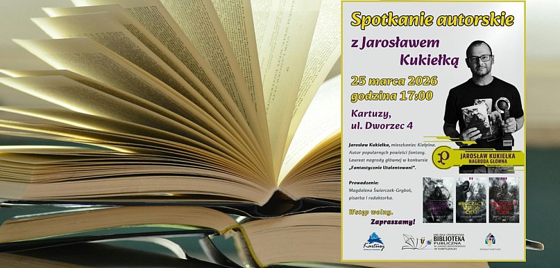 Świat "Kroczącego wśród cieni" w Kartuzach. Spotkanie z Jarosławem Kukiełką