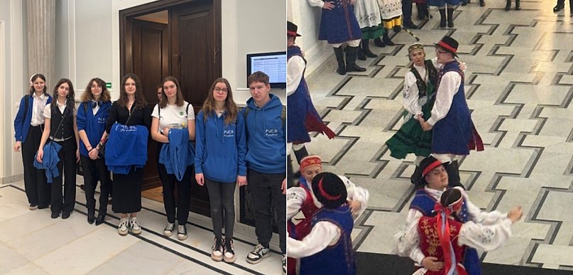 Uczniowie z Przodkowa dzielą się wrażeniami po wizycie w Sejmie