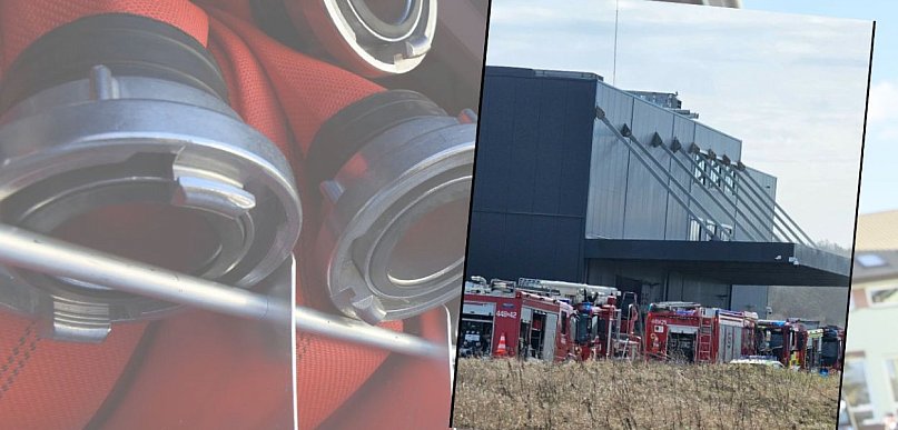 Czaple. Pożar hali produkcyjnej. Zagrożenie było poważne