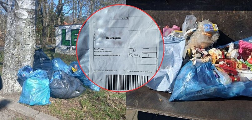 Kartuzy. Wyrzucał śmieci przy głównej ulicy. W workach zostawił... adres