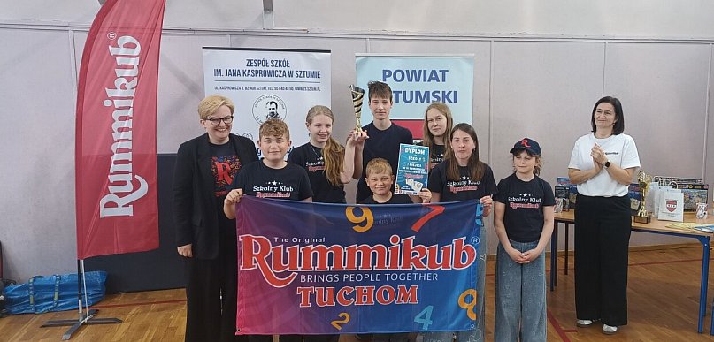 Szkoła w Tuchomiu najlepsza na Pomorzu w Rummikub