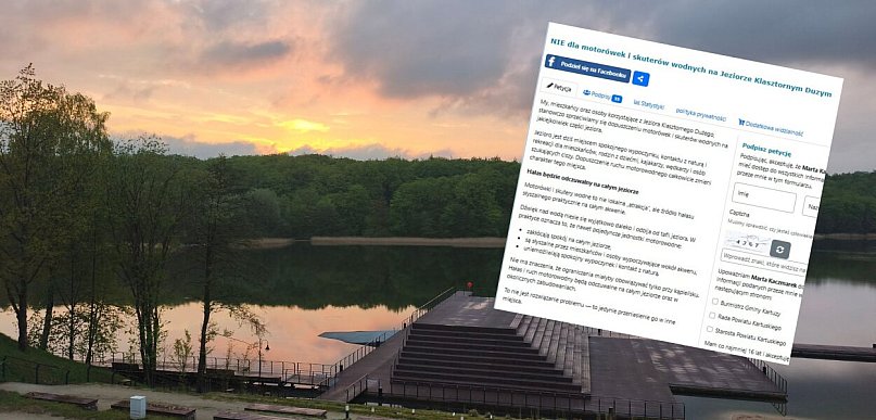 Można podpisać petycję ws. zakazu motorówek na Jez. Klasztornym Dużym
