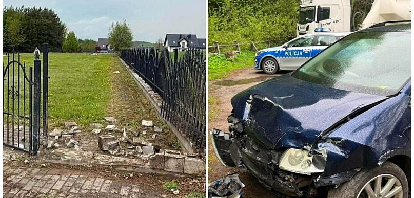 Prokowo. Zniszczone ogrodzenie cmentarza. Okoliczności ustala policja