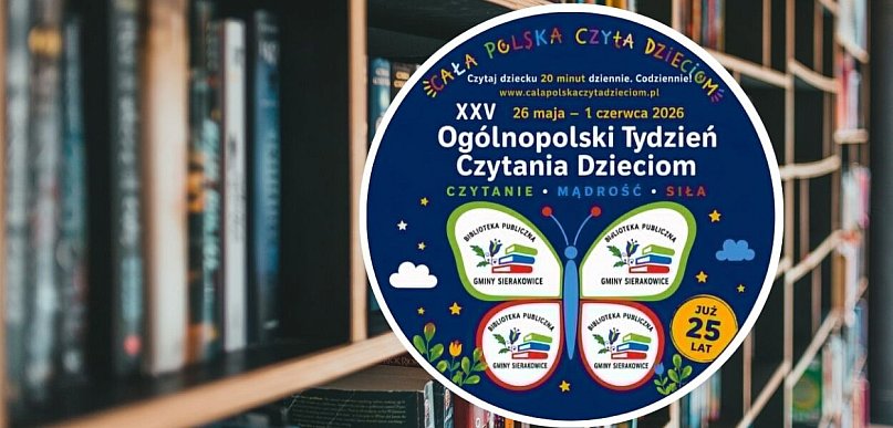 Biblioteka w Sierakowicach zaprasza na Tydzień Czytania Dzieciom