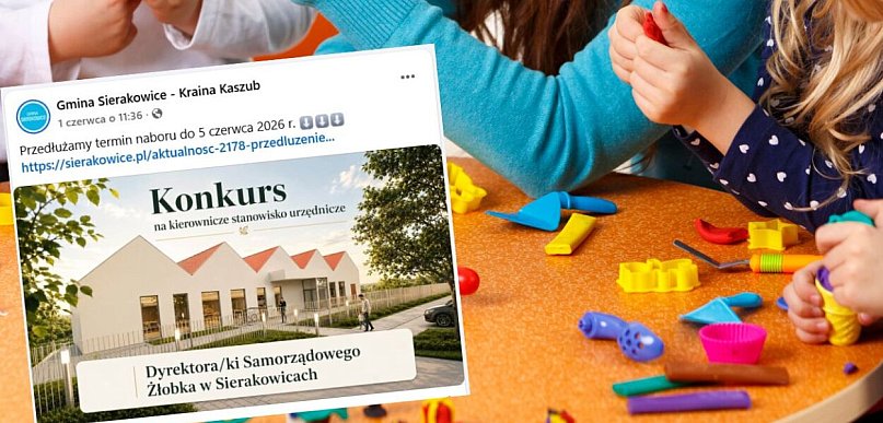 Sierakowice. Gmina szuka dyrektora żłobka. Przedłużono nabór