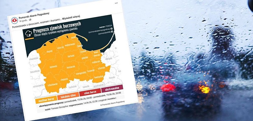 Ulewny i burzowy początek tygodnia. Wydano kolejne ostrzeżenia