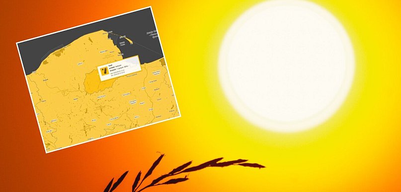 Nawet 32 stopnie w cieniu. Ostrzeżenie przed upałem dla pow. kartuskiego