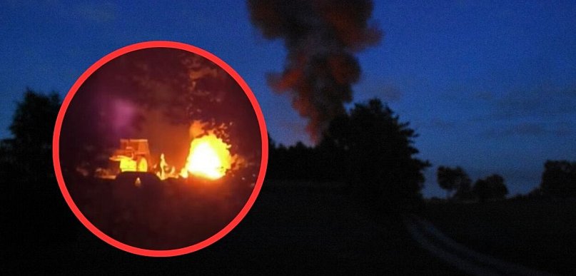 Leszczynki. Toksyczny dym nad okolicą. Jeden z mieszkańców mocno przesadził