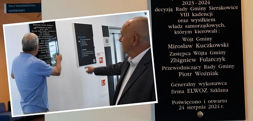 Sierakowice. Sporna tablica ma zniknąć ze ściany Centrum Kultury