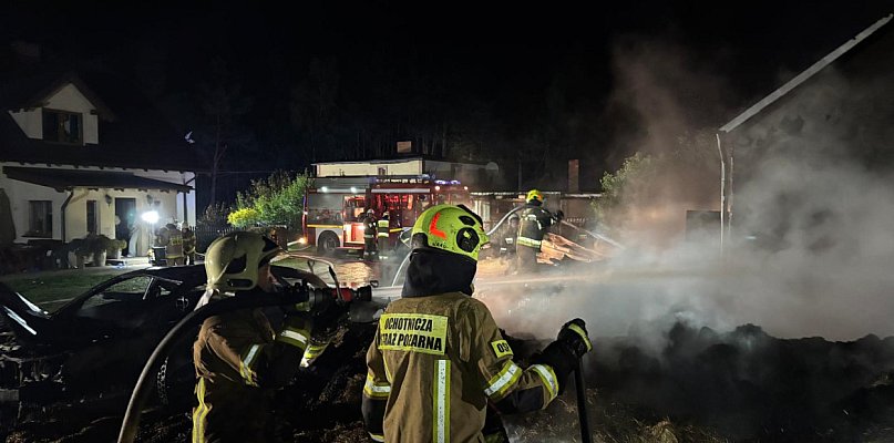 Kistowo. Nocny pożar budynków gospodarczych - 71544