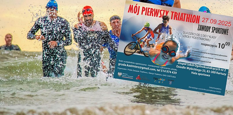 Spróbuj swoich sił w triathlonie! Darmowe zawody dla uczniów z gm. Kartuzy - 71648