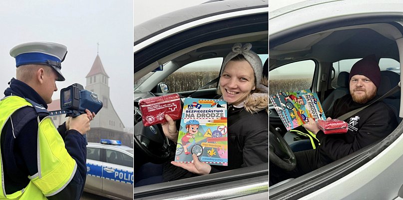 Bez mandatu, za to z prezentem - mikołajkowa akcja kartuskiej policji - 74838