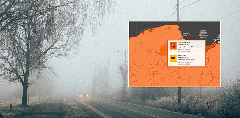Kolejny pogodowy alert! Nie dość, że jest ślisko, to prawie nic nie będzie widać