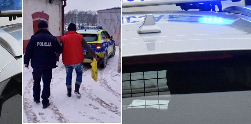 Stężyca. Był poszukiwany za groźby i użycie czyjegoś pojazdu