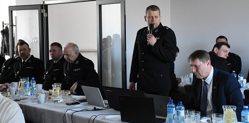 Kamienica Szlachecka. Doroczna narada przedstawicieli OSP z całego powiatu