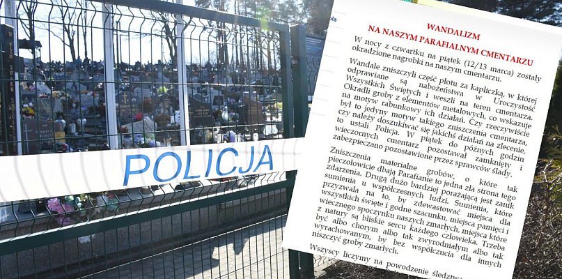 Niestępowo. Komunikat parafii ws. zniszczeń na cmentarzu. Jest ważny apel