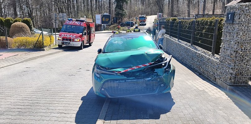 Kartuzy. Zderzenie aut na ul. Wzgórze Wolności