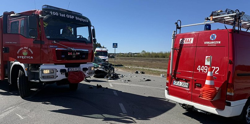 Chrustowo. Motocyklista ranny w wypadku. Mężczyzna trafił do szpitala