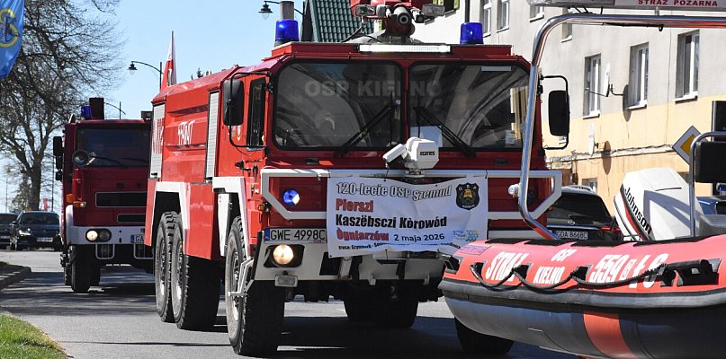 Kòrowód Ògniarzów. Strażacka kawalkada przemknęła przez Kaszuby